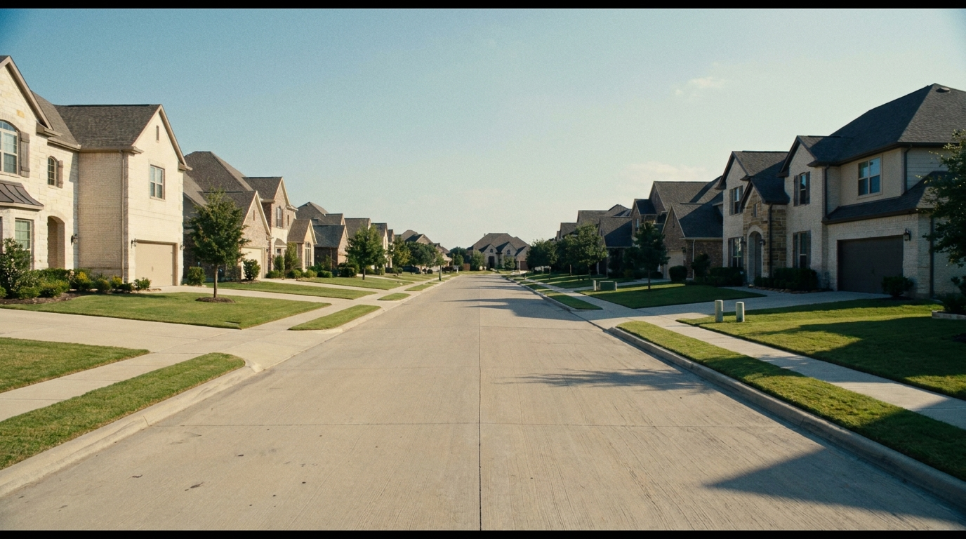 Residential neighborhood near Edmond, Oklahoma